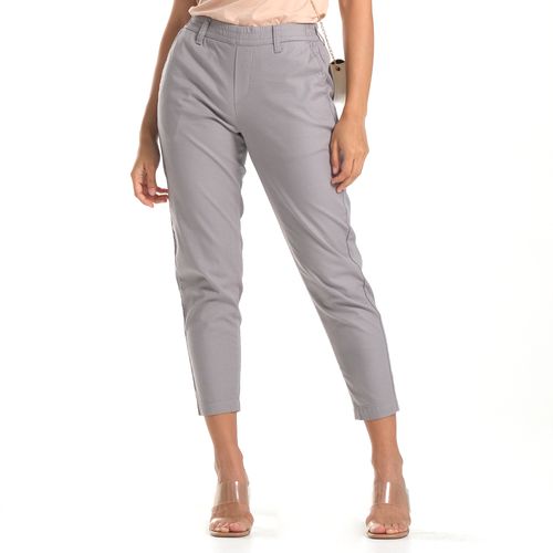 WOMENS CHECKERED TROUSERS IN GRAY